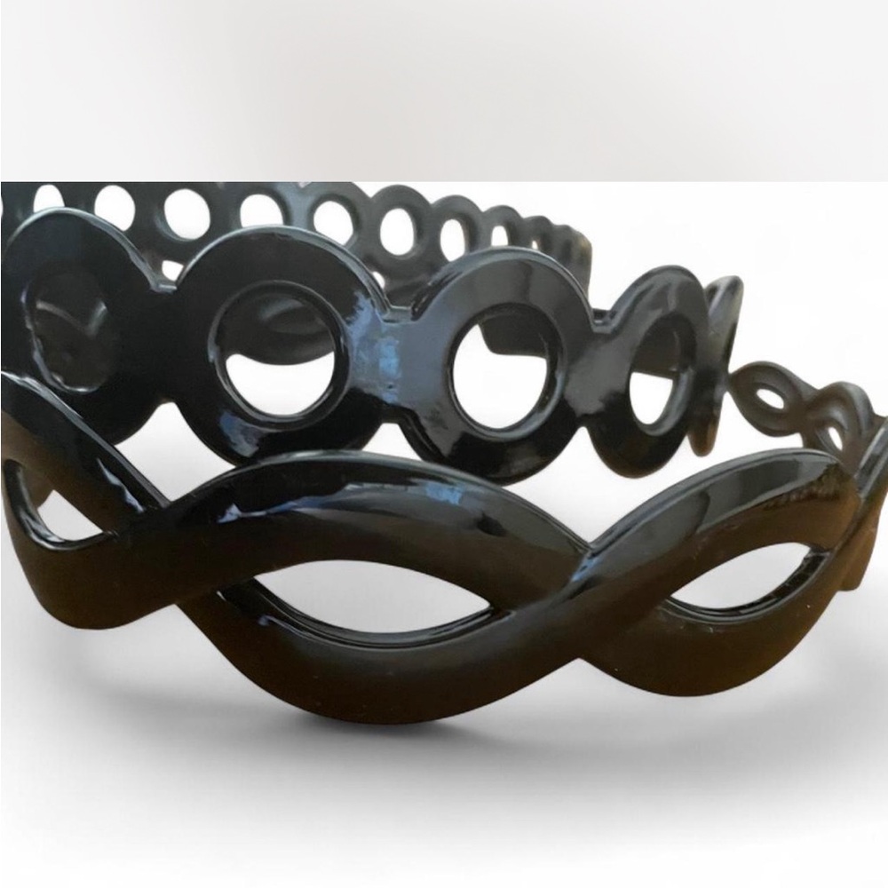 3  Black Headbands